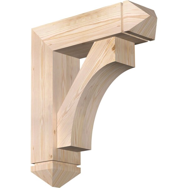 Ekena Millwork Westlake Arts and Crafts Smooth Bracket w/ Offset Brace, Douglas Fir, 7 1/2"W x 26"D x 30"H BKT0806X26X30WTL03SDF - main